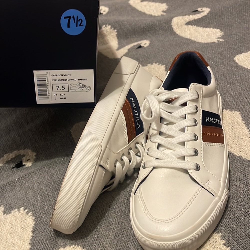 Brand New White Nautica Platform Sneakers Size 7.5 - Picture 2 of 9